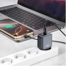 Зарядний пристрій XO USB-C PD20W Black (L153.black) - Фото
