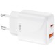 Зарядний пристрій XO 1xUSB-C PD20W + 1xUSB QC3.0 White (L158.white) Зарядний пристрій XO 1xUSB-C PD20W + 1xUSB QC3.0 White (L158.white)