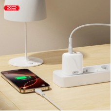 Зарядний пристрій XO 1xUSB-C PD20W + 1xUSB QC3.0 White (L158.white) - Фото