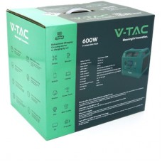Зарядна станція V-TAC 600W, 576Wh (VT-606N) - Фото
