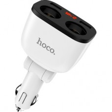Зарядний пристрій HOCO HOCO Z28 Power ocean 2xUSB + display White (6957531091967) - Фото