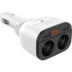 Зарядний пристрій HOCO HOCO Z28 Power ocean 2xUSB + display White (6957531091967)