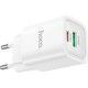 Зарядний пристрій HOCO C149A Charm 1xUSB-C PD30W + 1xUSB QC 3.0 White (6942007630337)