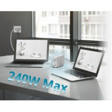 Зарядний пристрій D-Link 4xUSB-C + 1xUSB PD240W GaN white (DCF-241) - Фото