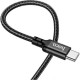 Дата кабель USB-C to USB-C 1.0m 60 W nylon X14 black HOCO (6931474752215)