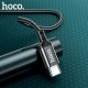 Дата кабель USB-C to USB-C 1.0m 60 W nylon X14 black HOCO (6931474752215)