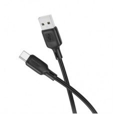Дата кабель USB 2.0 AM to USB-C 1.0m silicone black BOROFONE (6941991115431) - Фото