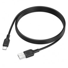 Дата кабель USB 2.0 AM to USB-C 1.0m silicone black BOROFONE (6941991115431) - Фото