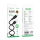 Дата кабель USB 2.0 AM to USB-C 1.0m silicone black BOROFONE (6941991115431)