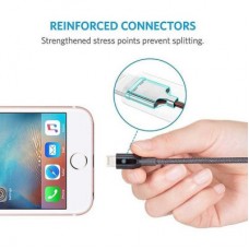 Дата кабель USB 2.0 AM to Lightning 1.8m Powerline Select+ Black Anker (A8013H11) - Фото