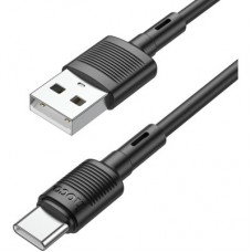 Дата кабель USB 2.0 AM to USB-C 1.0m 3A PVC X83 black HOCO (6931474770905) - Фото