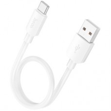Дата кабель USB 2.0 AM to USB-C 0.25m Hyper 27 W X96 white HOCO (6942007609418) - Фото
