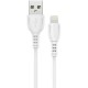 Дата кабель USB 2.0 AM to Lightning 1.0m 2.4A PVC BX51 white BOROFONE (6931474743909)