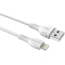 Дата кабель USB 2.0 AM to Lightning 1.0m 2.4A PVC BX51 white BOROFONE (6931474743909) - Фото