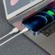 Дата кабель USB 2.0 AM to Lightning 1.0m 2.4A PVC BX51 white BOROFONE (6931474743909)