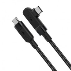 Дата кабель USB-C to USB-C 2.0m 5A 100W nylon C5-03 black Acefast (6974316281016) - Фото