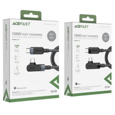 Дата кабель USB-C to USB-C 2.0m 5A 100W nylon C5-03 black Acefast (6974316281016) - Фото
