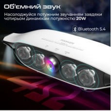 Акустична система Promate Delta-X 20 W White (delta-x.white) - Фото