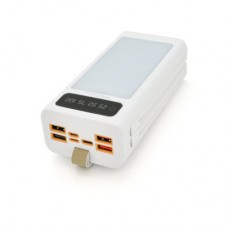 Батарея універсальна ACL 30000mAh, LIGHTER, Type-C + Lighting, White (PW-85) - Фото
