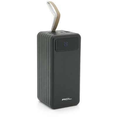 Батарея универсальная ACL 80000mAh, 4xUSB, 4 кабеля(USB/Micro/Type-C/Lighting), 1,4кг, Black (PW-94)