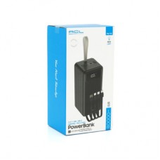 Батарея универсальная ACL 80000mAh, 4xUSB, 4 кабеля(USB/Micro/Type-C/Lighting), 1,4кг, Black (PW-94) - Фото
