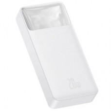 Батарея универсальная Baseus Bipow 20000mAh, Input(microUSB,Type-C), Output(2хUSB,Type-C), White (PPBD20K)
