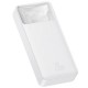 Батарея универсальная Baseus Bipow 20000mAh, Input(microUSB,Type-C), Output(2хUSB,Type-C), White (PPBD20K)