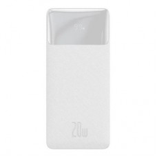 Батарея универсальная Baseus Bipow 20000mAh, Input(microUSB,Type-C), Output(2хUSB,Type-C), White (PPBD20K) - Фото