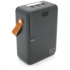 Батарея универсальная Remax 80000mAh, PD, QC/27W+22.5W, 3*USB, Type-C, Black (RPP-118)