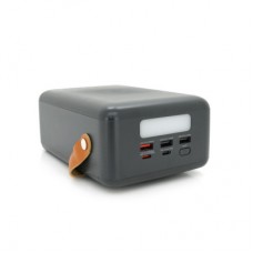 Батарея универсальная Remax 80000mAh, PD, QC/27W+22.5W, 3*USB, Type-C, Black (RPP-118) - Фото
