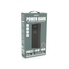 Батарея универсальная Remax 20000mAh, 20W, 2*USB+Type-C, Black (RPP-672) - Фото
