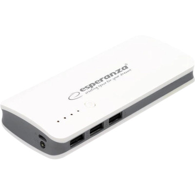 Батарея універсальна Esperanza 8000 mAh input/Micro-USB, output/3*USB, White/Grey (EMP106WE)
