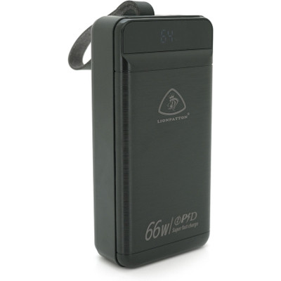 Батарея універсальна LIONPATTON 400000mAh, QC3.0, MicroUSB, Type-C, Lighting, USB, Black (L45/38067)