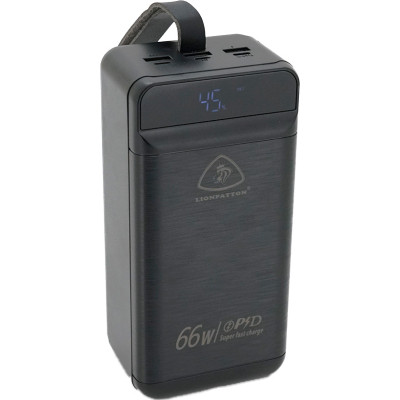 Батарея універсальна LIONPATTON 60000mAh, QC3.0, MicroUSB, Type-C, Lighting, USB, Black (L46 / 34004)