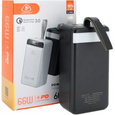 Батарея універсальна LIONPATTON 60000mAh, QC3.0, MicroUSB, Type-C, Lighting, USB, Black (L46 / 34004) - Фото