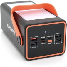 Батарея універсальна ACL 70000 mAh, PD/22.5W, USB, Type C, ліхтар, Black/White (PW-52 / 34002) - Фото