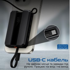 Батарея універсальна Promate 10000 mAh PD/30W, iWatch charging (neo-10.black) - Фото