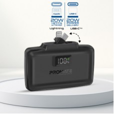 Батарея універсальна Promate 10000 mAh PD/20W (powerup-10duo.black) - Фото