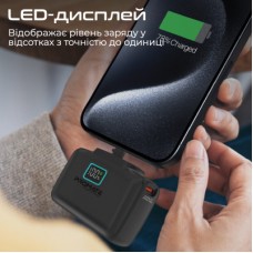 Батарея універсальна Promate 10000 mAh PD/20W (powerup-10duo.black) - Фото