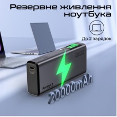 Батарея універсальна Promate 20000mAh 130W (titan-130) - Фото