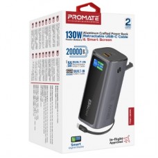Батарея універсальна Promate 20000 mAh PD/130W (titan-130rc) - Фото