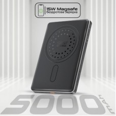 Батарея універсальна Promate 5000mAh MagSafe/15W (blade-5.black) - Фото