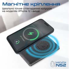 Батарея універсальна Promate 5000mAh MagSafe/15W (blade-5.black) - Фото
