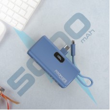 Батарея універсальна Promate 5000mAh PD/20W (nanopack-5.navy) - Фото