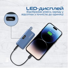 Батарея універсальна Promate 5000mAh PD/20W (nanopack-5.navy) - Фото