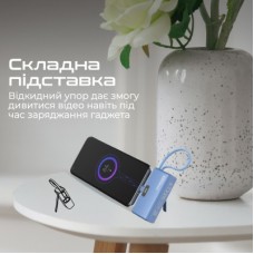 Батарея універсальна Promate 5000mAh PD/20W (nanopack-5.navy) - Фото