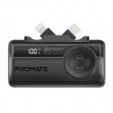 Батарея універсальна Promate 5000 mAh PD/20W, Apple Watch charging (powerup-trio.black)