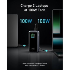 Батарея універсальна Anker Prime 20000 mAh, 200W, PD, black (A1336011) - Фото