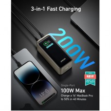 Батарея універсальна Anker Prime 20000 mAh, 200W, PD, black (A1336011) - Фото