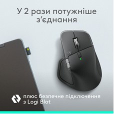 Мышка Logitech MX Master 4 for Business Wireless/Bluetooth Graphite (910-007617) - Фото